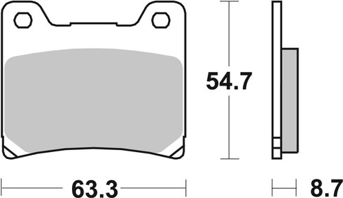 Brembo 93-93 Yamaha XJR R 400cc Brake Pad - Rear