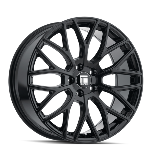 Touren 3276 TR76 17x8 / 5x108 BP / 35mm Offset / 63.5mm Hub Gloss Black Wheel