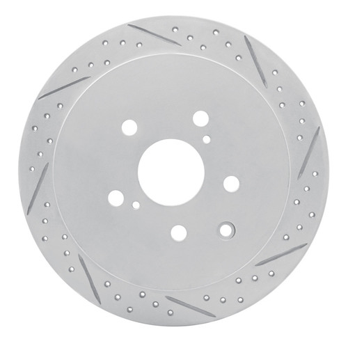 R1 10-20 Lexus Rx350 Rear Right Drilled & Slotted Geo-Carbon Rotor