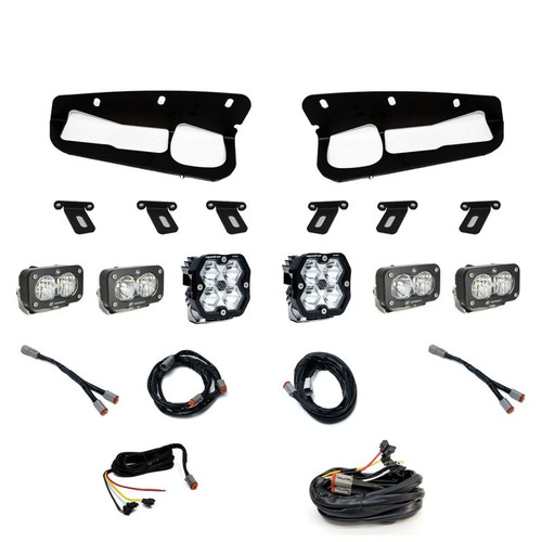 Baja Designs 21-25 Ford Bronco Squadron 2.0 Pro (Spot) / S2 Sport D/C W/C FPK Steel Bmpr w/UP -Clear