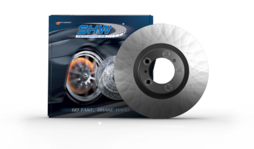 SHW 19-23 Porsche Cayenne S Left Front Smooth Monobloc Brake Rotor (9Y0615301A)