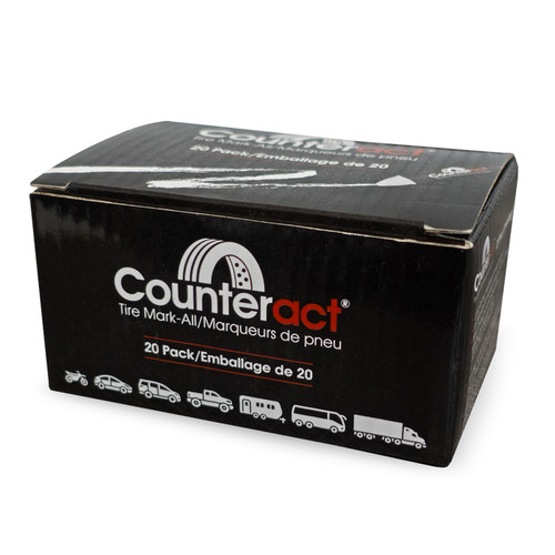 Counteract Mark-All Tire Crayon - White - 20 Pack