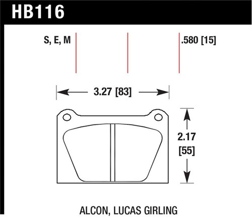 Hawk Blue 9012 Motorsports Race Pads