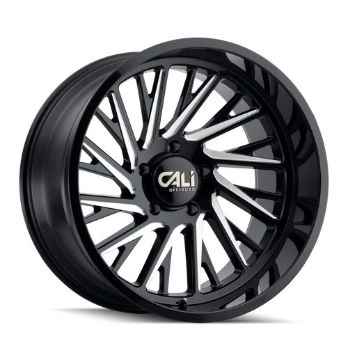 Cali Off-Road 9114 Purge 20x12 / 6x135 BP / -51mm Offset / 87.1mm Hub Gloss Black Milled Wheel