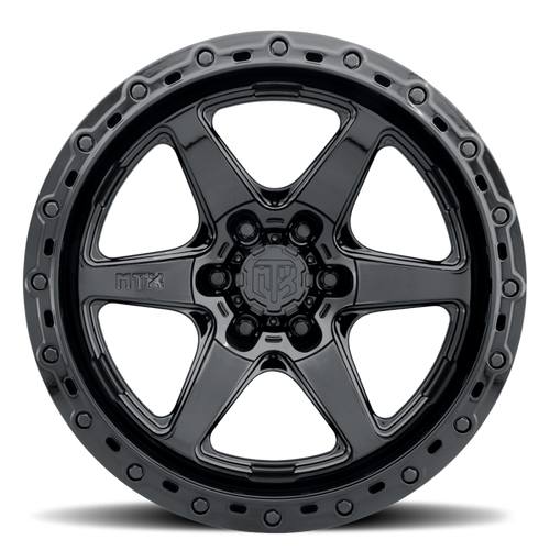 MTX Spitfire 6 Gloss Black 22x10in / 6x135 BP / -18mm Offset / 87.1mm Bore