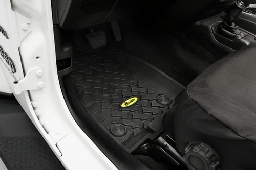 Bestop 20-26 Jeep Gladiator / 18-26 Wrangler JL Front Floor Mats (Black)