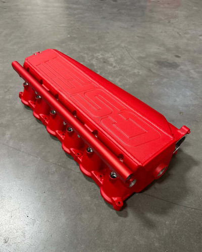 CSF Gen 2 B58 Race X Charge-Air-Cooler Manifold - Anodized Red