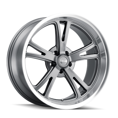 Ridler 606 17x7 / 5x114.3 BP / 0mm Offset / 83.82mm Hub Gloss Grey Machined Wheel