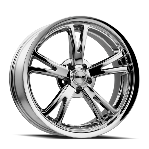 Ridler 606 18x8 / 5x120.65 BP / 0mm Offset / 83.82mm Hub Chrome Wheel