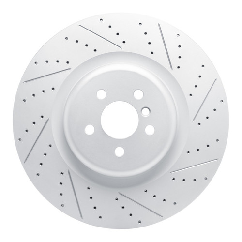 R1 17-26 BMW Alpina Xb7 Rear Right Drilled & Slotted Geo-Carbon Rotor
