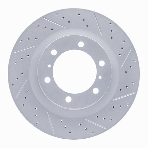 R1 10-24 Lexus Gx460 Front Right Drilled & Slotted Geo-Carbon Rotor