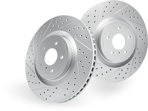 R1 73-24 Beaver Motorcoach Contessa Front Right/Rear Right Drill & Slot Geo-Carbon Rotor