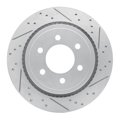 R1 15-17 Ford F-150 4WD Rear Right Drilled & Slotted Geo-Carbon Rotor