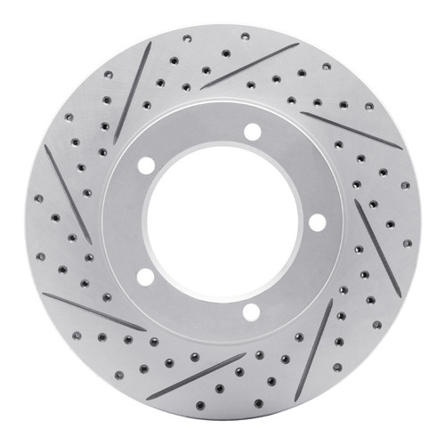 R1 98-07 Lexus Lx470 Front Left Drilled & Slotted Geo-Carbon Rotor