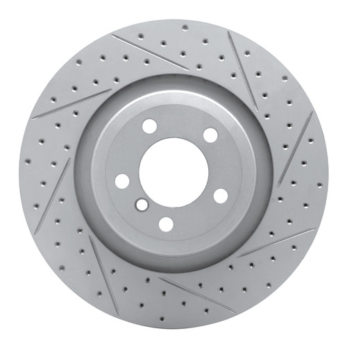 R1 07-08 BMW Alpina B7 Rear Right Drilled & Slotted Geo-Carbon Rotor