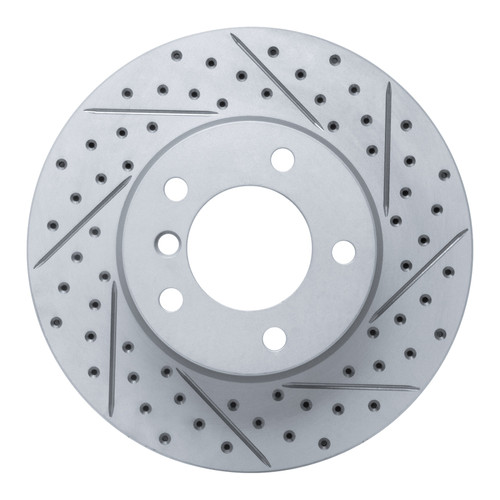 R1 06-13 BMW 325I (Mexico) Front Right Drilled & Slotted Geo-Carbon Rotor