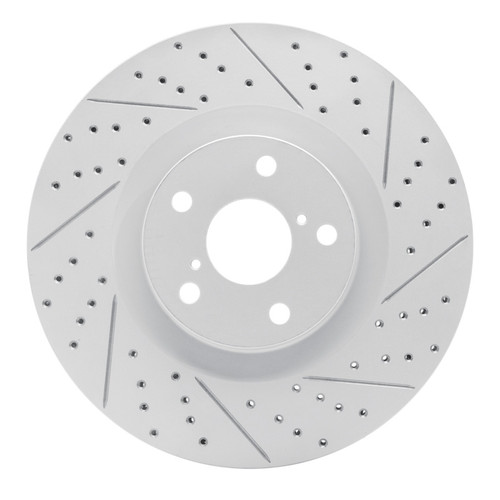 R1 09-11 Lexus Gs450H Right Front Drilled & Slotted Geo-Carbon Rotor