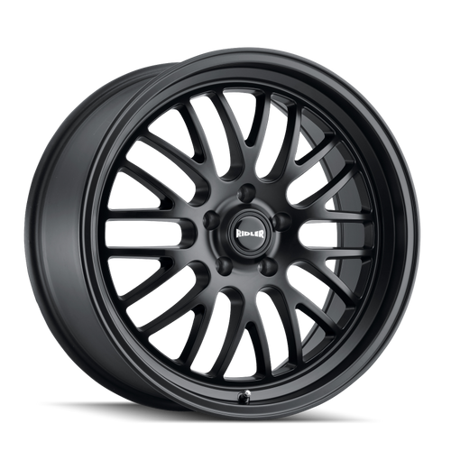 Ridler 607 18x9.5 / 5x120.65 BP / 6mm Offset / 83.82mm Hub Matte Black Wheel