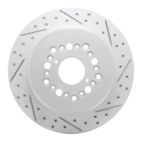 R1 92-00 Lexus Gs300 Rear Right Drilled & Slotted Geo-Carbon Rotor