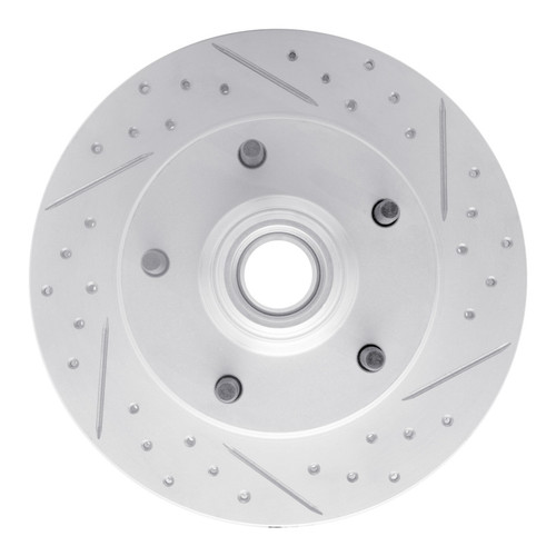 R1 73-93 Ford E-100 Econoline Front Right Drilled & Slotted Geo-Carbon Rotor