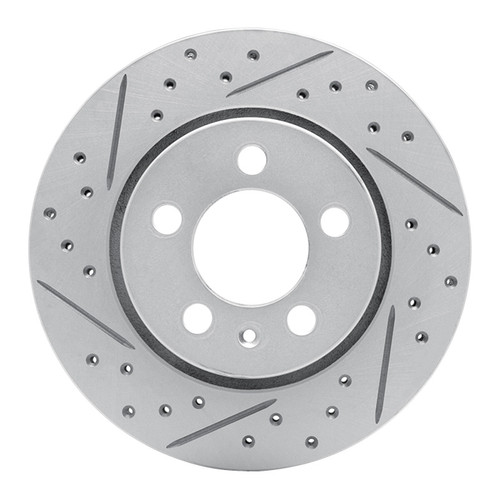 R1 00-06 Audi Tt Quattro Rear Left Drilled & Slotted Geo-Carbon Rotor