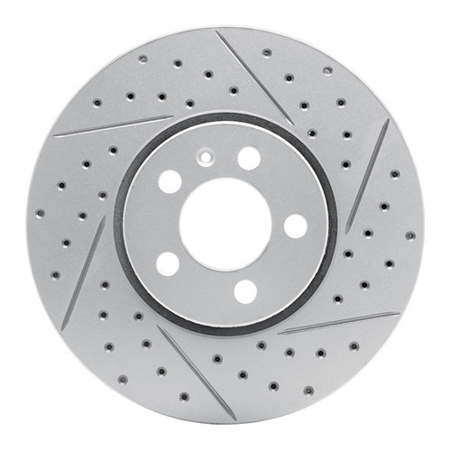 R1 98-18 Audi A1 (Mexico) Front Right Drilled & Slotted Geo-Carbon Rotor