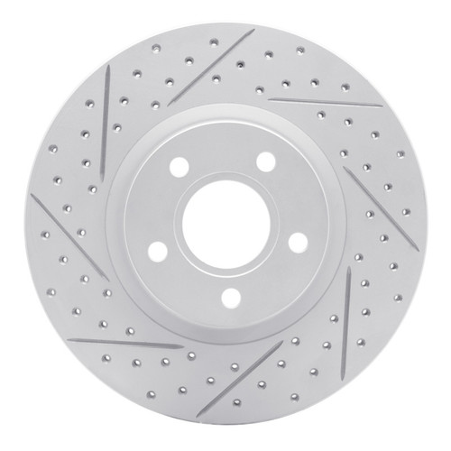 R1 04-19 Ford Escape Front Left Drilled & Slotted Geo-Carbon Rotor