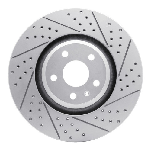 R1 08-11 Audi Tt Quattro Front Right Drilled & Slotted Geo-Carbon Rotor