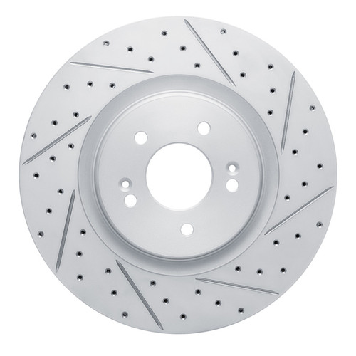 R1 21-26 Hyundai Sonata Front Right Drilled & Slotted Geo-Carbon Rotor