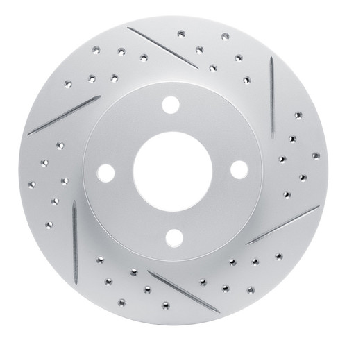 R1 00-15 Ford Ecosport (Mexico) Front Right Drilled & Slotted Geo-Carbon Rotor