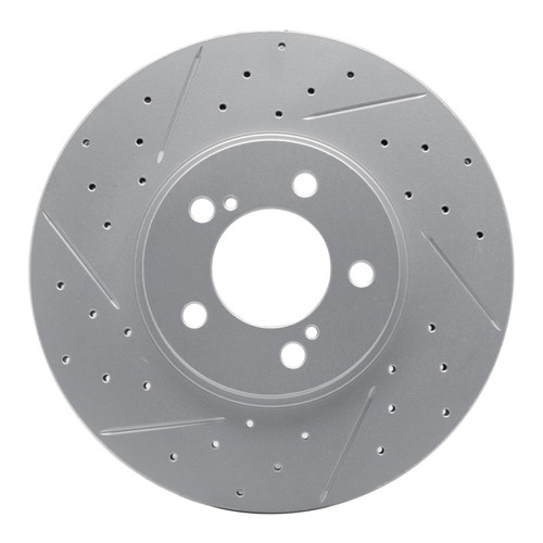 R1 93-07 Ford Thunderbird Front Left Drilled & Slotted Geo-Carbon Rotor