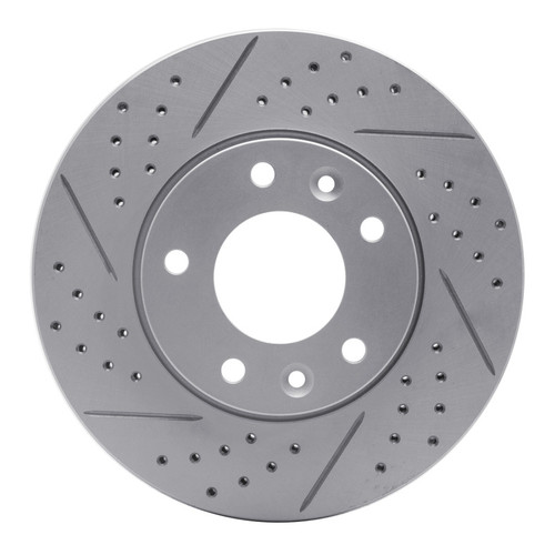 R1 03-05 Kia Sedona Front Left Drilled & Slotted Geo-Carbon Rotor