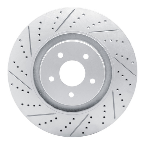 R1 22-25 Infiniti Qx60 Front Left Drilled & Slotted Geo-Carbon Rotor