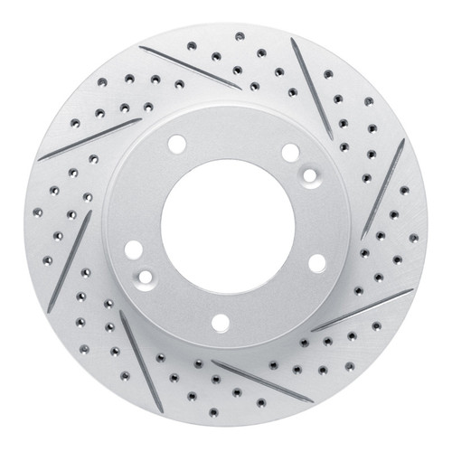 R1 03-06 Kia Sorento Front Right Drilled & Slotted Geo-Carbon Rotor