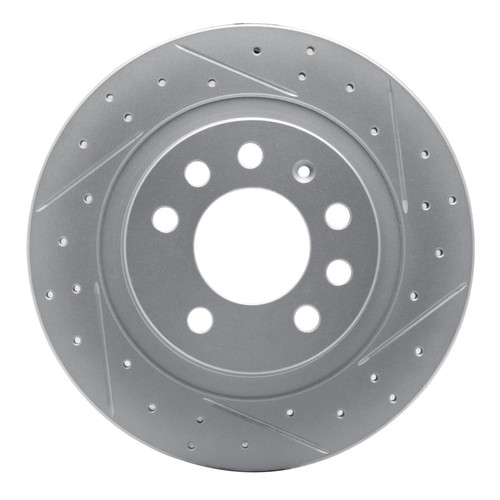 R1 06-10 Pontiac Solstice Rear Right Drilled & Slotted Geo-Carbon Rotor