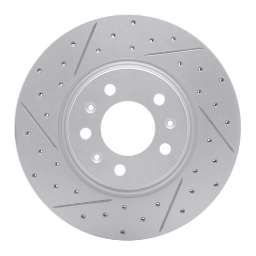 R1 06-10 Pontiac Solstice Front Left Drilled & Slotted Geo-Carbon Rotor