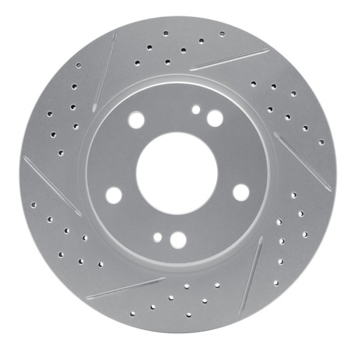 R1 00-24 Chrysler Sebring Front Left Drilled & Slotted Geo-Carbon Rotor