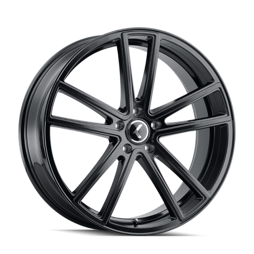 Kraze KR190 Lusso 22x8.5 / 5x115 BP / 38mm Offset / 72.62mm Hub Gloss Black Wheel