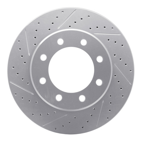 R1 22-26 Cadillac Escalade Iql Rear Left Drilled & Slotted Geo-Carbon Rotor