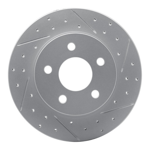 R1 04-12 Chevrolet Cobalt Rear Right Drilled & Slotted Geo-Carbon Rotor