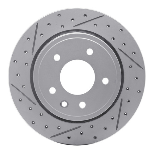 R1 95-06 Jaguar Xk8 Rear Left Drilled & Slotted Geo-Carbon Rotor