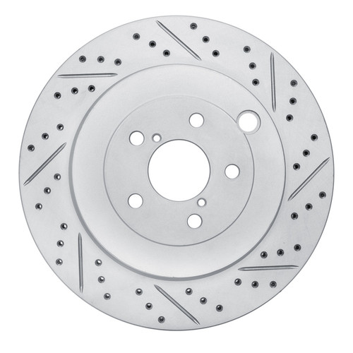 R1 17-25 Subaru Brz Rear Right Drilled & Slotted Geo-Carbon Rotor