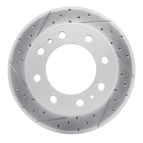 R1 99-20 Cadillac Deville Front Left Drilled & Slotted Geo-Carbon Rotor