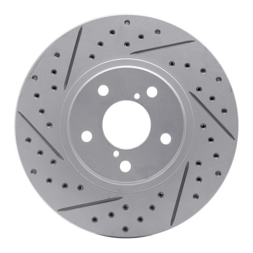 R1 90-16 Saab 9-2X Front Right Drilled & Slotted Geo-Carbon Rotor