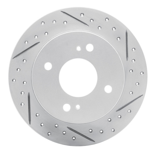 R1 90-06 Infiniti G20 Rear Right Drilled & Slotted Geo-Carbon Rotor