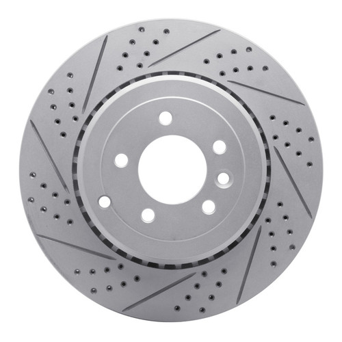 R1 10-13 Land Rover Range Rover Sport Rear Left Drilled & Slotted Geo-Carbon Rotor