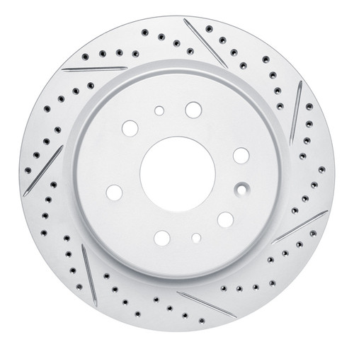 R1 19-26 Cadillac Escalade Rear Right Drilled & Slotted Geo-Carbon Rotor