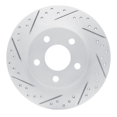 R1 98-05 Buick Park Avenue Rear Left Drilled & Slotted Geo-Carbon Rotor