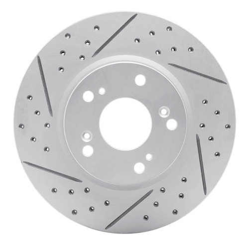 R1 03-17 Acura Ilx Front Left Drilled & Slotted Geo-Carbon Rotor