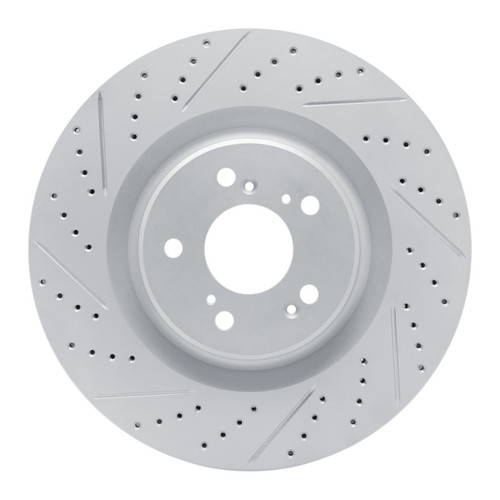 R1 21-26 Acura Tlx Front Left Drilled & Slotted Geo-Carbon Rotor